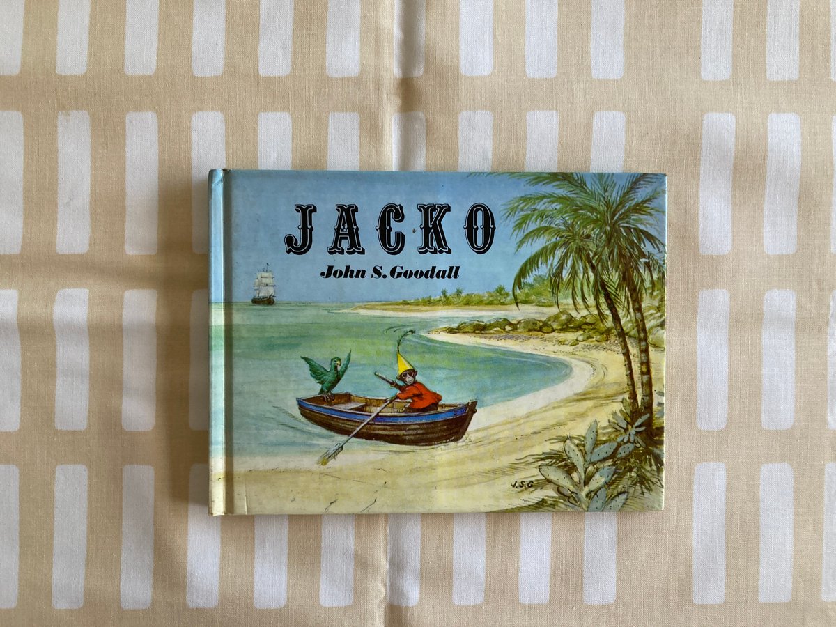 ◇しかけ絵本◇ JOHN S. GOODALL「JACKO」 字のない絵本 サル オウム