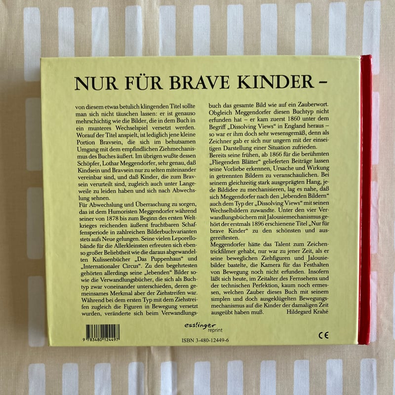 ◇しかけ絵本◇メッゲンドルファー「Nur fur brave Kinder」 | 書古四角