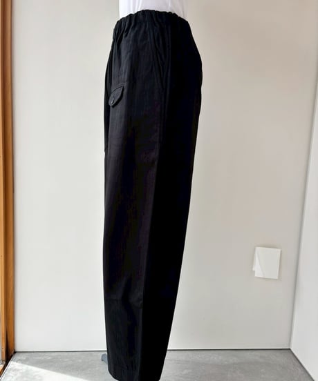 ゴーシュ｜スレンヘリンボン｜ワイドパンツ