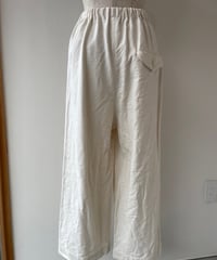 ゴーシュ｜ドライヘリンボン　ワイドパンツ