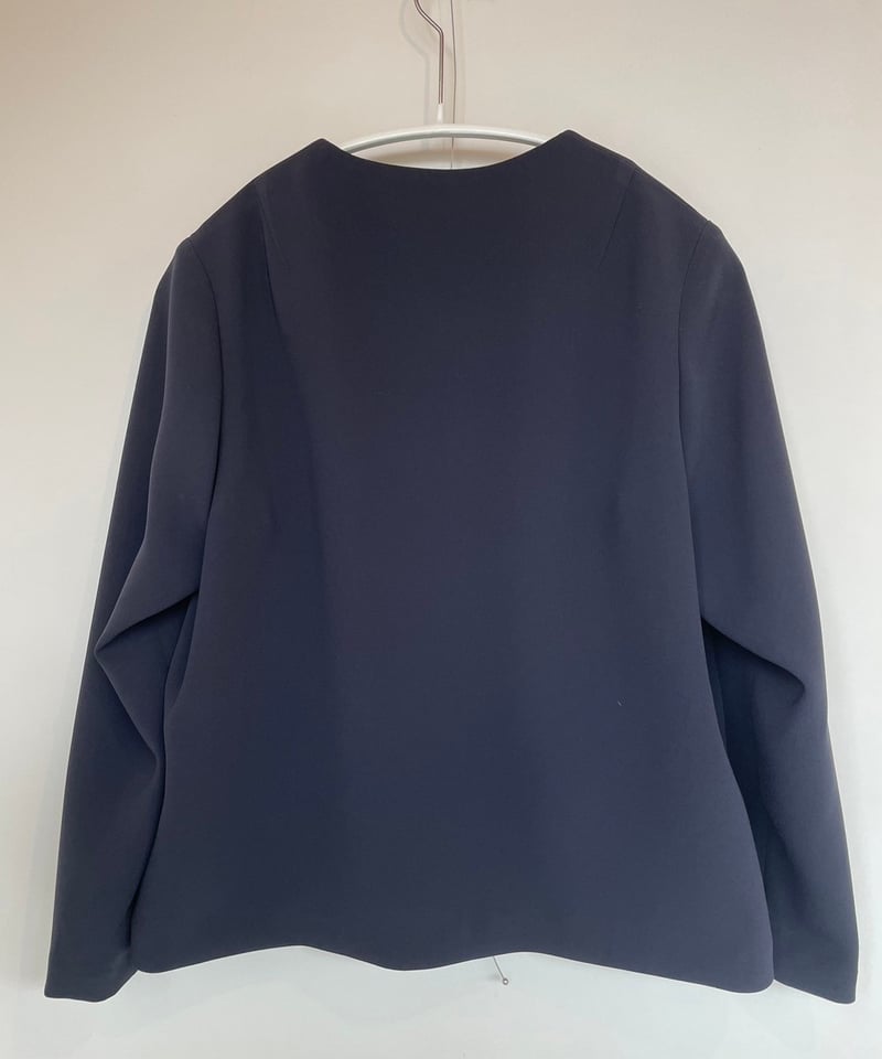 ゴーシュ｜ストレッチブラック ノーカラージャケット | gré