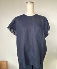 ゴーシュ｜60/1ヘンプ　フレンチスリーブブラウス