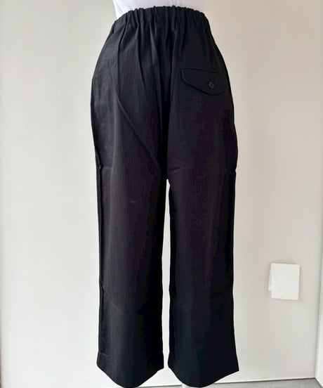 ゴーシュ｜スレンヘリンボン｜ワイドパンツ