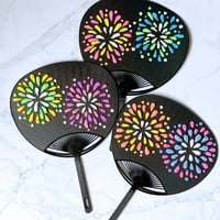 お得な２セット《手づくりキット》花火のミニうちわ