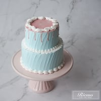 ドリップケーキ（水色）