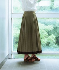 [France] pleats skirt