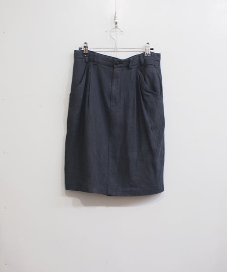 blue benetton houndstooth  skirt