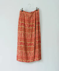 Vintage Talbots pink flowers skirt
