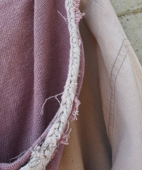 pink ethnic over sized parka