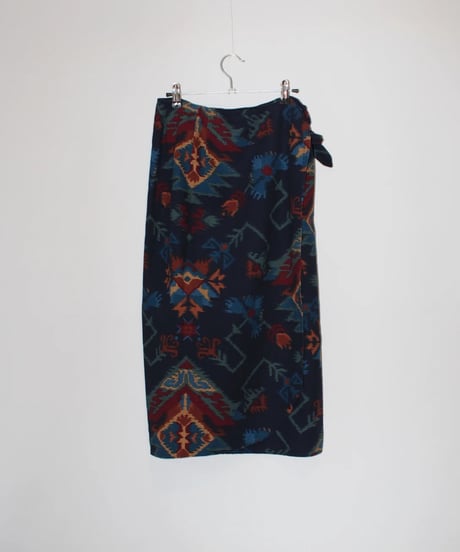 Vintage wrap etnic skirt