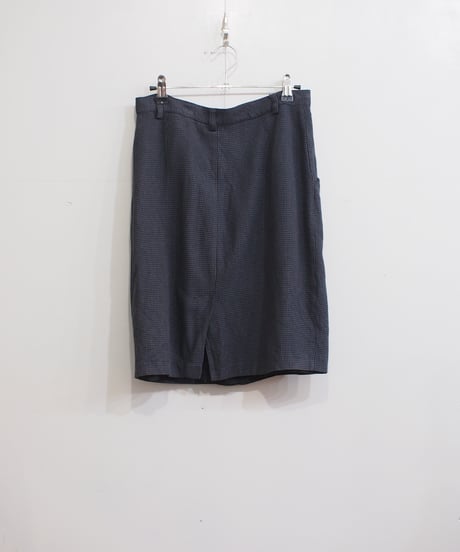 blue benetton houndstooth  skirt