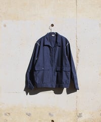 blue sheer zip up jacket