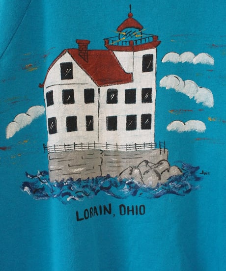 80s blue ohio house sweat