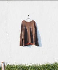 faded brown shishu long tee