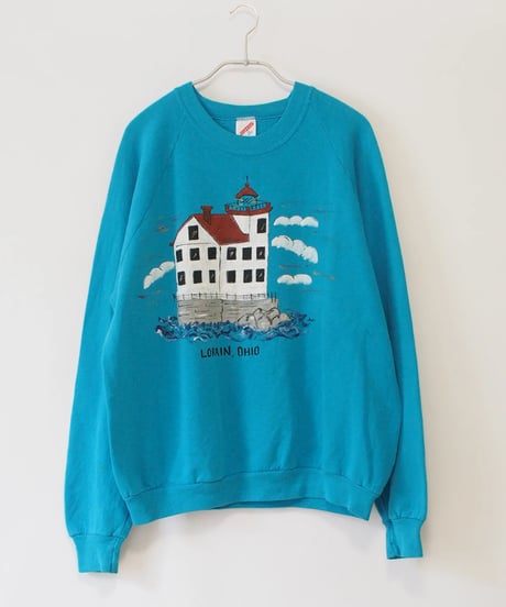 80s blue ohio house sweat
