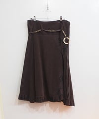 rame sparkle brown skirt