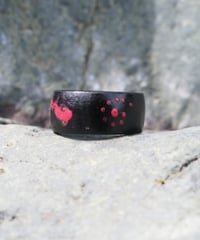 black falling star ring