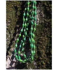 green beads 3 lines necklace from uganda