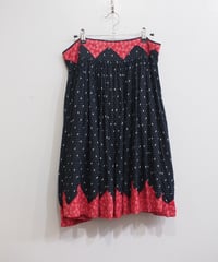 red tiny flowers skirt