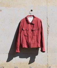 red cropped zipup jacket