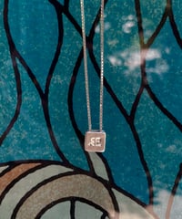 courreges square necklace