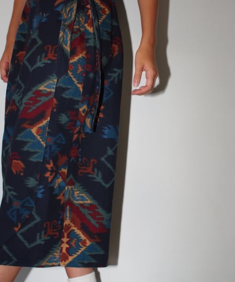 Vintage wrap etnic skirt
