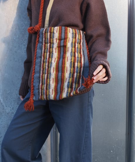 rag square bag from Italy