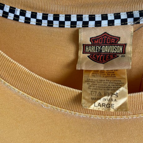 "HARLEY" yellow Tshirt