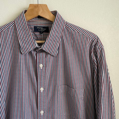"J.CREW" check shirt