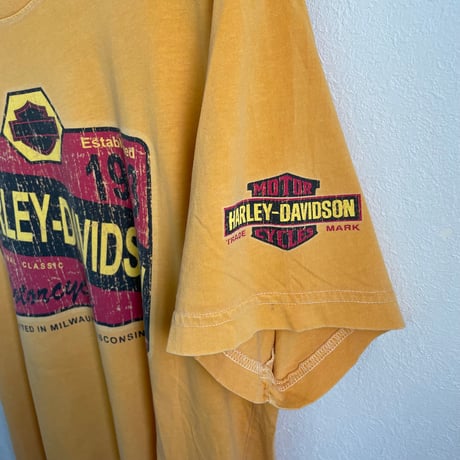 "HARLEY" yellow Tshirt