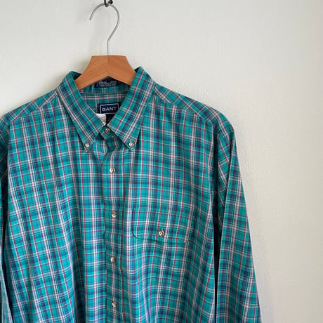 "GANT green" check shirt