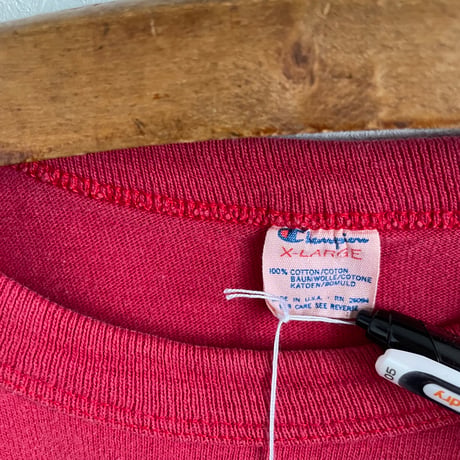 "champion" red 80's 90'sTshirt