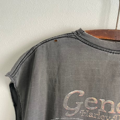 "HARLEY" no sleeve Tshirt