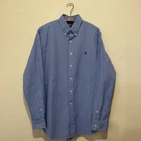 ”RALPH LAUREN” blue check shirt