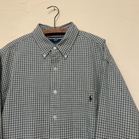 ”RALPH LAUREN GOLF”green check shirt