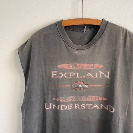 "HARLEY" no sleeve Tshirt
