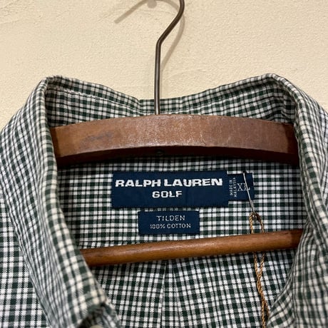 ”RALPH LAUREN GOLF”green check shirt