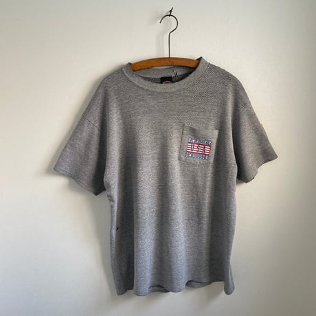 "HARLEY" gray pocket Tshirt