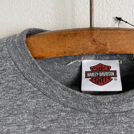 "HARLEY" gray back print Tshirt