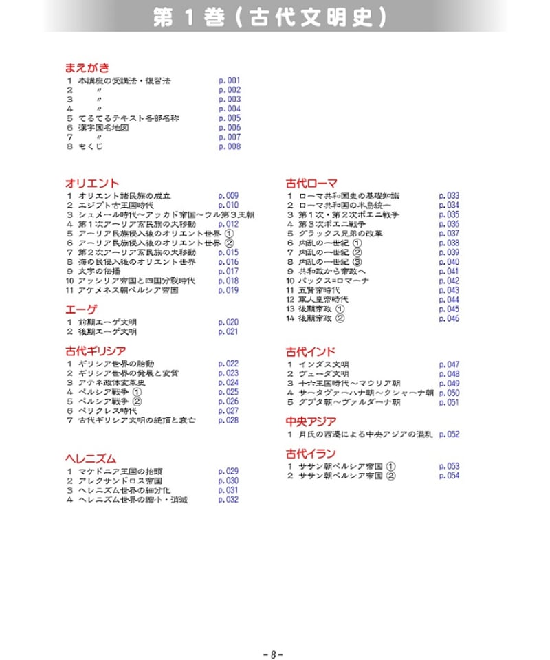 神野の世界史劇場（神野塾版）第1巻 古代文明編 (分冊版)上下2巻セット