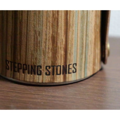 STEPPING STONES  CB缶カバー　手染め　wood調