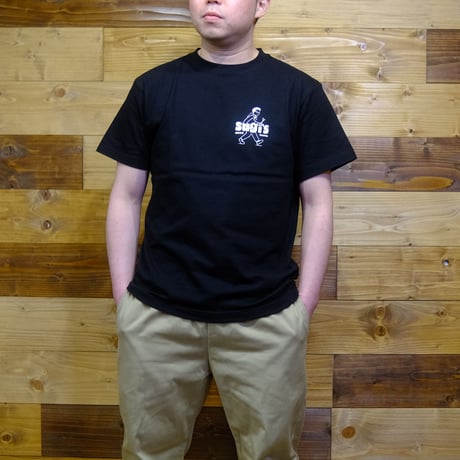 sugi’s Tシャツ　黒　「walk」
