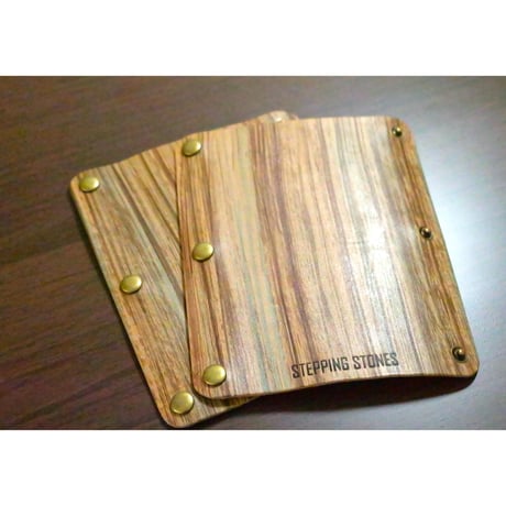 STEPPING STONES  CB缶カバー　手染め　wood調