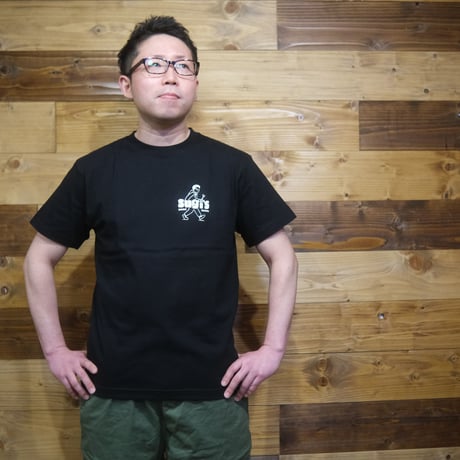 sugi’s Tシャツ　黒　「walk」