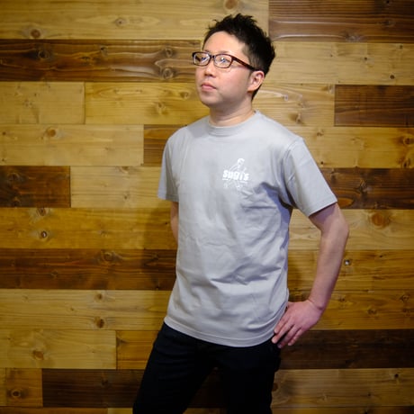 sugi’s Tシャツ　ライトグレー　「walk」