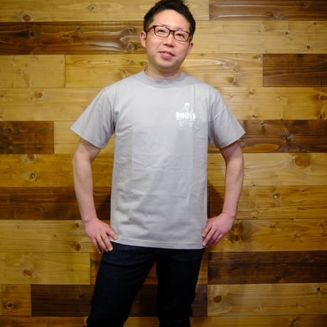 sugi’s Tシャツ　ライトグレー　「walk」