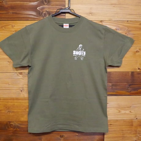 sugi’s Tシャツ　ライトオリーブ　「walk」