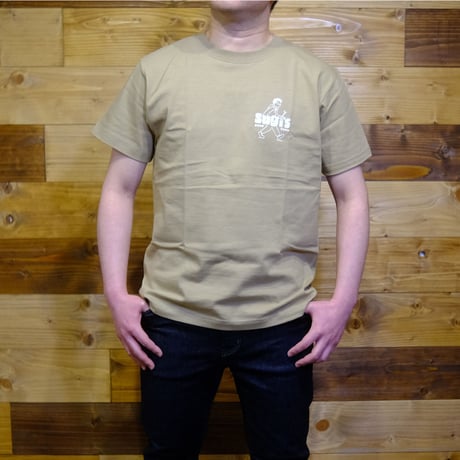 sugi’s Tシャツ　サンドカーキ　「walk」