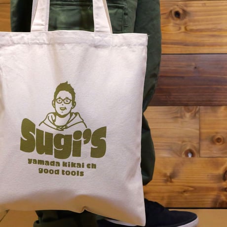 sugi’s プリントトートバッグ　「sugichan」 ナチュラル