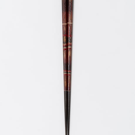 蒔絵御箸 「あかい時」 朱色　22.5㎝